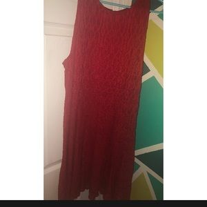 Hollister red lace dress